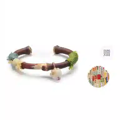 【高品质】 金师傅 在逃公主送祝福平安喜乐 新中式国潮国风招财纳福 编织红绳素圈 鸡血藤 手镯 男女同款情侣款
