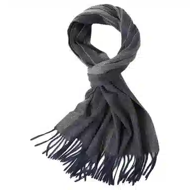 山一丸 羊绒拼色围巾保暖纯色流苏加长时尚潮流秋冬季 围脖 男女同款情侣款