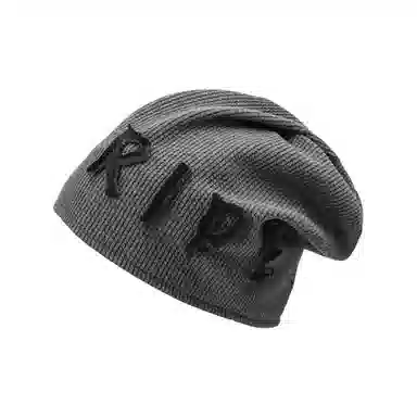 浪莎 日系简约纯色包头帽子大头围显脸小冷帽复古百搭针织 聚酯纤维 绒线帽 男女同款情侣款