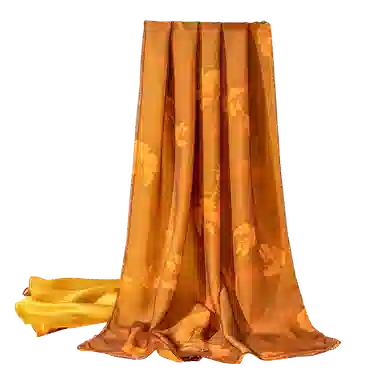 一米画纱 古典国风精致优雅迷梦迷情双层真丝高档气质长款披肩 桑蚕丝 丝巾 女款