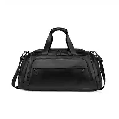 北极猎人 大容量运动 涤纶 旅行包 男女同款情侣款 曜石黑