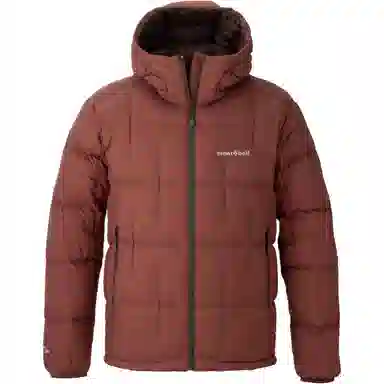 MONTBELL Letter Print Hoodie Down Jacket
