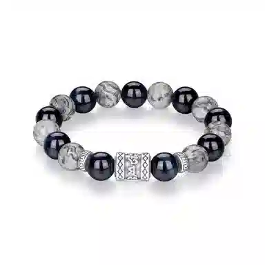 【事业有成I学业上岸】 七可 箴言转运新中式 六字真言圆满 国潮新中式国风设计 招财纳福转运珠有钱花通勤百搭#好运 地图石 手串 男款