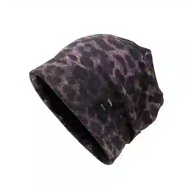 浪莎 美式个性扎染豹户外休闲 棉 绒线帽 男女同款情侣款