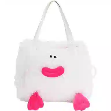 布依诺 搞怪丑萌香肠嘴可爱小众 毛绒拼涤纶 斜挎包单肩包手提包 常规 女款 多色