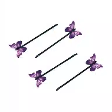 蒙妮 超仙蝴蝶甜美氛围感#好运 合金/布艺 发夹 女款