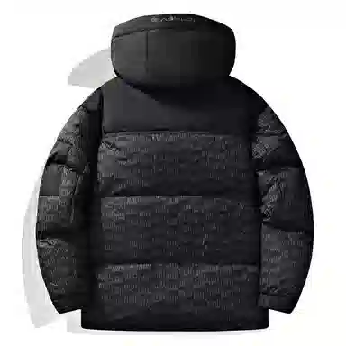 鸭鸭 鹅绒冬季保暖简约休闲时尚舒适抗寒连帽羽绒服 男款