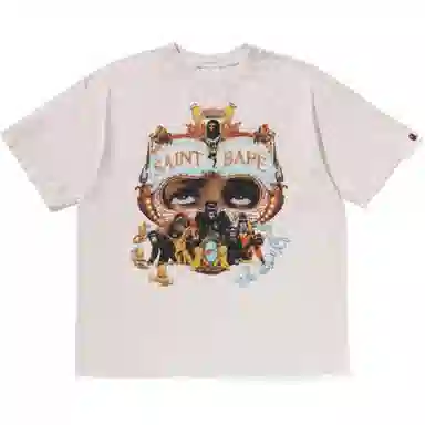 SAINT Mxxxxxx BAPE FW25 Mask Print Tee