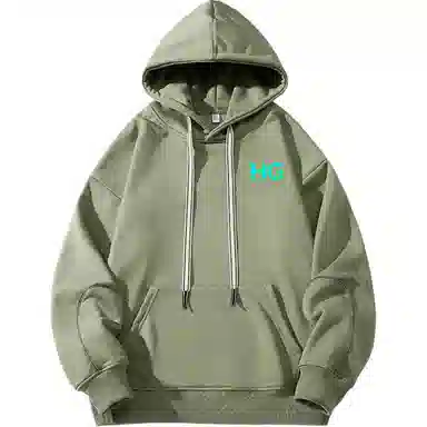 悍戈 美式潮牌连帽夜间反光条纹设计上衣秋季时尚宽松简约个性透气百搭外衣学院风高级感痞帅潮流纯色复古卫衣 男女同款