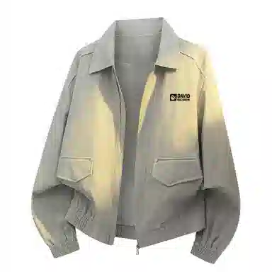 大卫贝肯 美式经典潮牌基础款翻领开衫结构设计感防风运动外套高街简约休闲夹克 男女同款