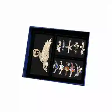 妖娆猫 轻奢高档麦穗高级感后脑勺精致高端漂亮时尚百搭 合金 发夹 女款