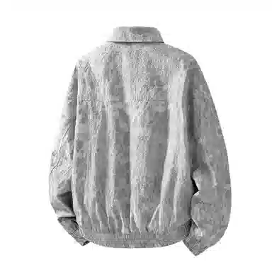 大卫贝肯 美式潮牌通勤无性别主义品牌字母印花复古高街翻领百搭宽松舒适外套夹克 男女同款