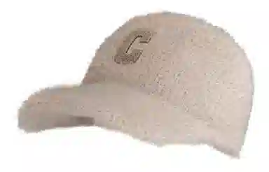 优幽兰 时尚百搭大头围显脸小学生韩版潮流高级感纯色小众设计感字母休闲简约遮脸素颜 聚酯纤维 帽子 女款