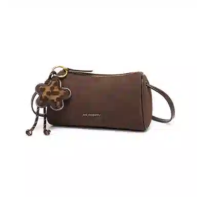 红蜻蜓 简约设计复古通勤 合成革 单肩包 常规 女款 咖啡色