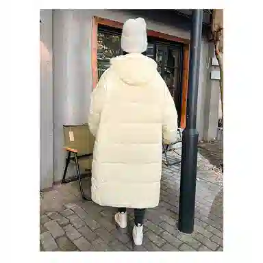 丝絮丝绸 冬季百搭显瘦棉长款保暖大码外套棉服 女款