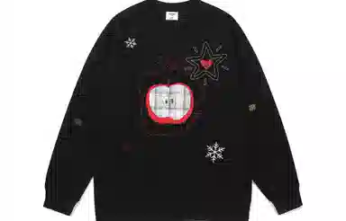 Guuka Christmas Apple Embroidered Sweatshirt