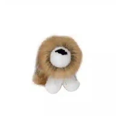 心水好物 可爱炸毛小狮子汽车钥匙扣网红托特包双肩包公仔挂饰 毛绒 挂件 男女同款情侣款