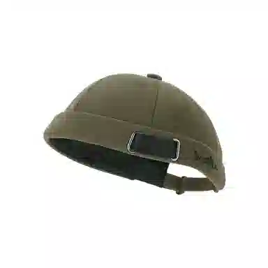 山一丸 日系复古瓜皮帽雅痞个性地主帽刺绣字母中性秋冬季保暖 棉 帽子 男女同款情侣款