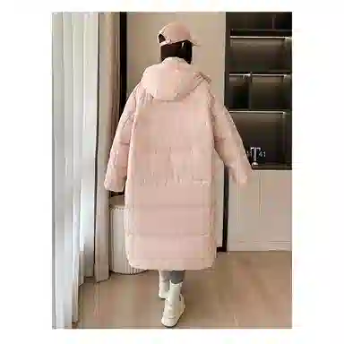 丝絮丝绸 冬季百搭显瘦棉长款保暖大码外套棉服 女款