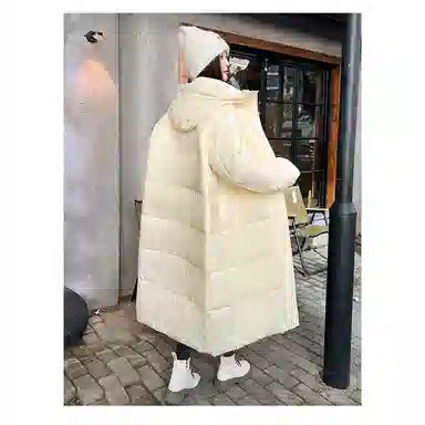 丝絮丝绸 冬季百搭显瘦棉长款保暖大码外套棉服 女款