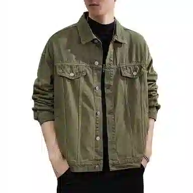 遨宇 美式潮牌纯棉重磅牛仔百搭宽松休闲户外夹克外套 男款