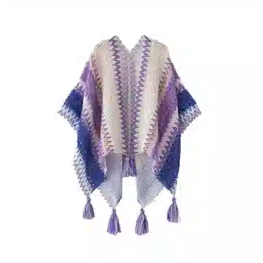 心水好物 外搭复古民族风针织时尚保暖氛围感旅游穿搭保暖 腈纶 披肩 女款