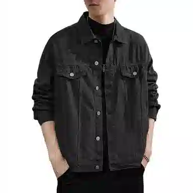 遨宇 美式潮牌纯棉重磅牛仔百搭宽松休闲户外夹克外套 男款