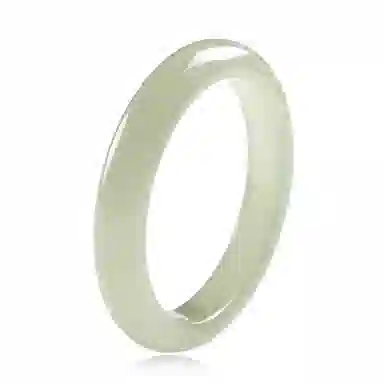 印象眸 新中式油润冰感宫廷风清冷感轻奢国风时尚百搭浅青晴水色显白平安玉镯 礼盒包装#好运 东陵玉 手镯 女款