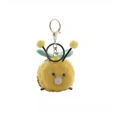 心水好物 解压吹泡泡蜜蜂可爱发泄公仔毛绒玩具 聚酯纤维 挂件 男女同款情侣款