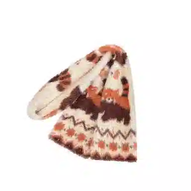 木林森 可爱小浣熊百搭毛绒保暖百搭软糯 仿羊绒 绒线围巾 男女同款情侣款