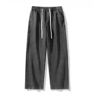 邦固依品 美式高街水洗做旧挺阔有型复古长裤休闲宽松百搭日常通勤旅游舒适透气经典阔腿显高垂感直筒牛仔裤 男女同款