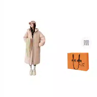丝絮丝绸 冬季百搭显瘦棉长款保暖大码外套棉服 女款