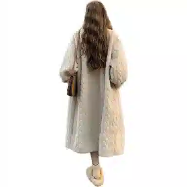 邓大喵 时尚宽松长袖皮草 女款