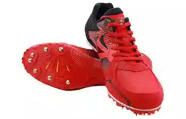 海尔斯 减震耐磨 跑步鞋 男女同款 红黑色