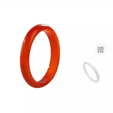 镯瑾 新中式国潮 轻奢高级感小众设计招财纳福复古汉服一步一响古风精致素雅气质 玻璃猫眼 玉石手镯 女款