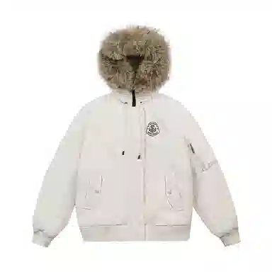 柏黛妃 连帽毛领派克保暖高端大气棉服 女款