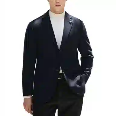 丹宁哲学 【意式绅士】高端暗纹针织羊毛面料 都市百搭西装 男款