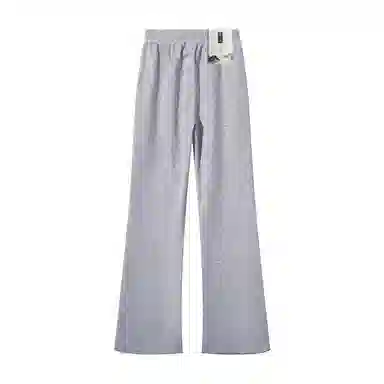 【微喇卫裤显高显瘦】布客行 美式高街简约复古纯色基础款弹力松紧腰抽绳长裤直筒阔腿弯刀垂感舒适免烫百搭针织运动裤休闲裤 男女同款