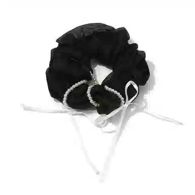 如花梦 芭蕾风 蝴蝶结大肠圈高级感缎面#好运 布艺 发圈 女款