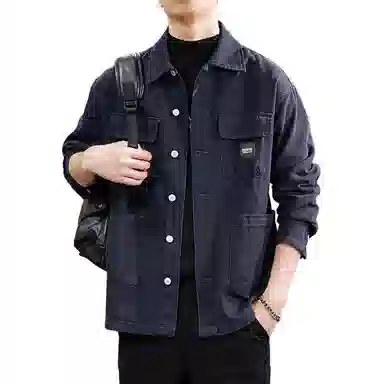 遨宇 美式复古痞帅工装长袖户外潮牌纯棉休闲猎装衬衫 男女同款