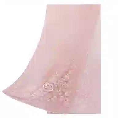 一米画纱 超仙气质加大绣花草染外出浪漫轻盈优雅纱巾 桑蚕丝 丝巾 女款