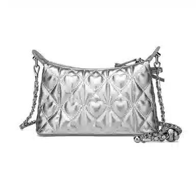 稻草人 时尚爱心车缝个性精致百搭潮流 聚氨酯革 单肩包 常规 女款 多色