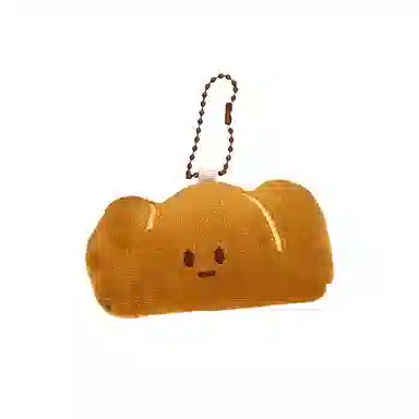心水好物 创意卡通烘焙面包公仔百搭背包挂坠装饰小玩偶挂饰 毛绒 挂件 男女同款情侣款