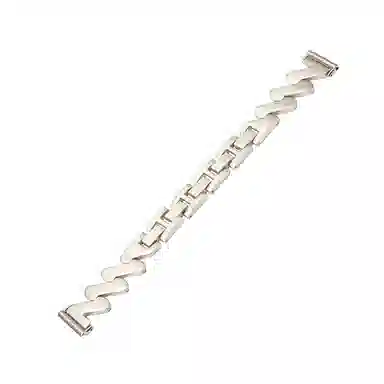 亿祈发 表带 华为适用 钢材质 波浪纹钢带男女通用