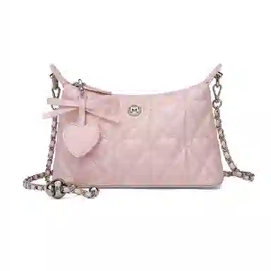 稻草人 时尚爱心车缝个性精致百搭潮流 聚氨酯革 单肩包 常规 女款 多色