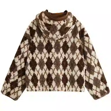 茵曼 连帽时尚舒适休闲截短外套 女款