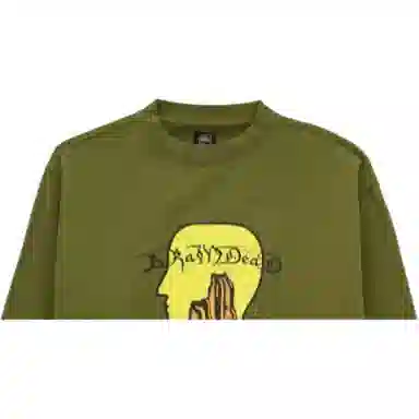 Brain Dead FW21 Mount Slime Crewneck - Olive