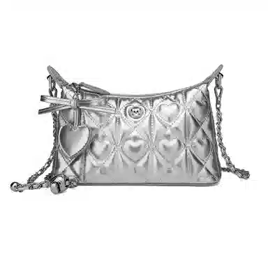 稻草人 时尚爱心车缝个性精致百搭潮流 聚氨酯革 单肩包 常规 女款 多色