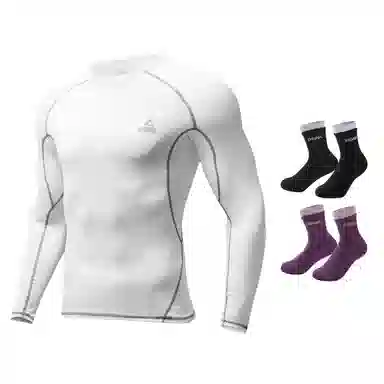 匹克 运动透气速干散热高弹长袖打底内衣跑步瑜伽骑行健身衣 男女同款 /