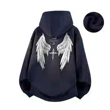 SUNSETMONENT Wings Cross Hoodie